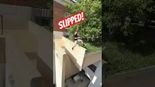 ALMOST FELL 🤯 #parkour #amazing #skills #vfx #cgi