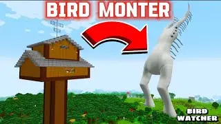 SCARIEST BIRD 🤣 ATTACK in minecraft-gameplay-coffin-meme