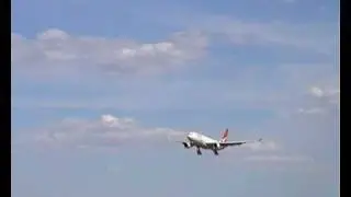 QANTAS A330 VH-EBA landing possibly 1st time Melbourne