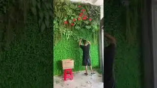 how to install artificial plants wall #green wall panels #artificial grass wall#greenery wall panels