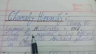 Chomsky Hierarchy in Hindi