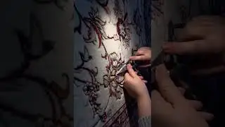 Создание рельефного ковра мастерами Фаравахар