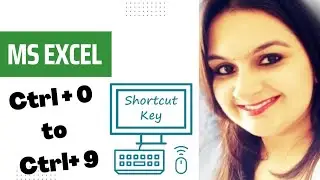 Ms Excel Shortcut keys | Ctrl + 0 to Ctrl + 9 #viral #subscribe #youtube