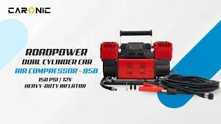ROADPOWER 958 Dual Cylinder 12V Air Compressor | 150 PSI Power