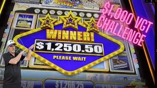 $1,000 VGT Challenge at Winstar Casino! We NEED 🟥Red Screens!#vgt #slots