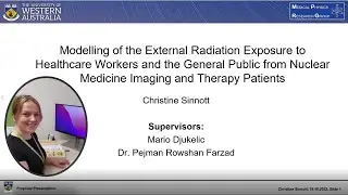 Christine Sinnott, Modelling External Exposure from Nuclear Medicine Patients