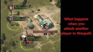 What happens when you attack another player in Warpath game / app