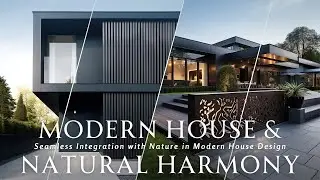 Architectural Harmony Prioritizing Privacy & Seamless Integration with Nature in Modern House Design