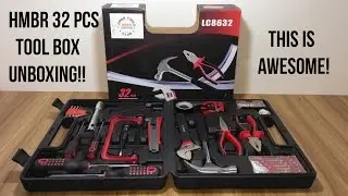 HMBR 32 pcs Tool box set Unboxing ! This is Awesome! You should Watch ! Mad Tools