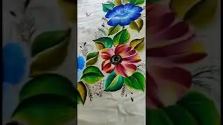 #shorts Beautiful Painting On Bedsheet❤️