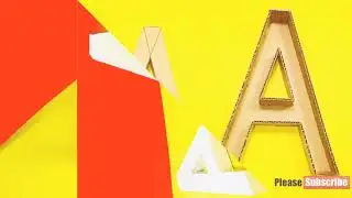 How to Make 3D Letters Out of Cardboard, latter A