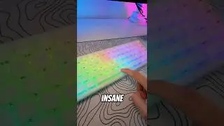 I Tried A Rainbow Keyboard.. 😳 #mechanicalkeyboard #customkeyboard #keyboard #yunzii