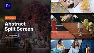 Premiere Pro Template: Abstract Split Screen &ndash; 5 Frames
