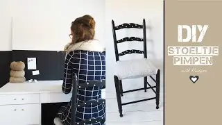 DIY Stoeltje Pimpen (verven, stippen & stofferen)  |  Vestywo