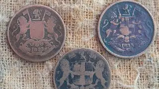 1833, 1835 , 1858 East India Company , One Quarter Anna