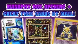 Manaphy Box Opening + GREAT Free Cards By Mail!