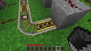 T Flip Flop using a minecart (5x5x3) - Minecraft