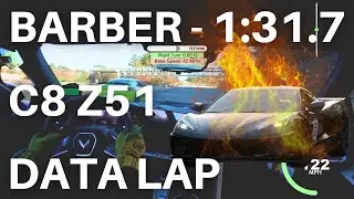 Barber - 1:31.7 - Stock C8 Z51 on SC3R - Onboard Data