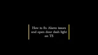 VW T5 Alarm Fix and Open door warning light Fix