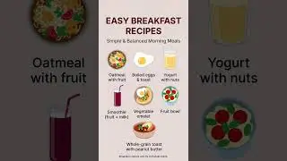 Easy Breakfast Recipes | Simple & Balanced Morning Meals #Canada