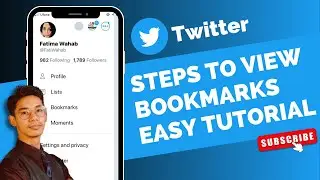 How to View Bookmarks on Twitter !