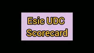 My ESIC UDC Prelims Scorecard || ESIC UDC 2022