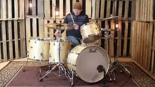 Pearl Session Studio Select Natural Birch Drum Set - 24,13,16,18