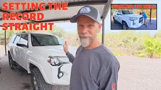 Setting the Record Straight About Selling Our 4Runner