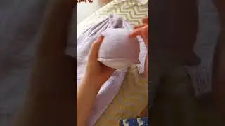 вязаный комплект для новорожденных с круглой кокеткой и шапочкой "ужелок" #вязаниеспицами