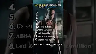 List of the 10 Best-Selling Bands of All Time #karaokeurban #shorts #song #music #shortvideo