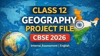New 🔥Class 12 geography project file in english