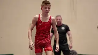 U17 Andrei Lapin (EST) vs Ricards Tensbergs (LAT) 48kg. Freestyle boys youth wrestling tournament.