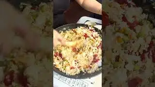 Shrimp Fried Rice & Cheesy Chicken Wings
