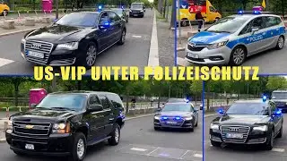 🚓 VIP-ESKORTE BERLIN | Nancy Pelosi unter Polizeischutz durch die Hauptstadt 🇺🇸🇩🇪