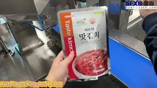 Vegetables & Kimchi Packaging bag/pouch packing machine (medium bag) + bowl elevator