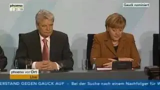 Joachim Gauck designierter Bundespr&auml;sident - Merkel taktiert 2013 auf eine gro&szlig;e Koalition