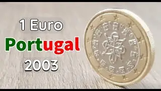 1 Euro Coin Portugal 4k