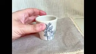 🌸 Tazzine da Caff&egrave; in Ceramica Botanica con Fiori Veri | Dipinta a Mano in Blu Cobalto 💙