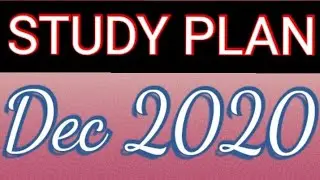 CMA STUDY PLAN DECEMBER 2020 TAMIL