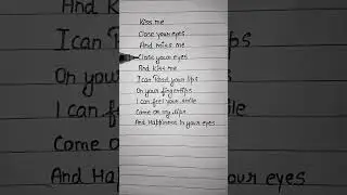 kiss me🥹close your eyes and miss me🥀#lyrics #viral #subscribetomychannel
