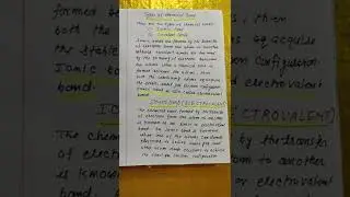 TYPES OF CHEMICAL BOND//CLASS10//CLASS 9//SHORTS