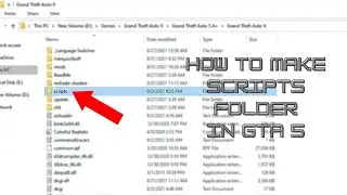 HOW TO CREAT SCRIPT FOLDER IN GTA 5 // FULL TUTORIAL..