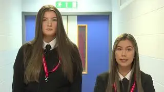 Senior pupils at Rosshall Academy in Glasgow discuss the launch of the MVP new scenario