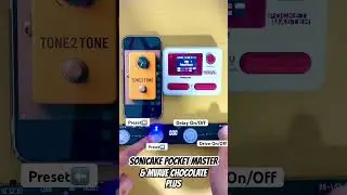 Sonicake Pocket Master w/Mvave Chocolate Plus MIDI @SONICAKE #sonicake #mvave #multieffects