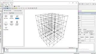 Structure wizard and section cut in STAAD Pro.