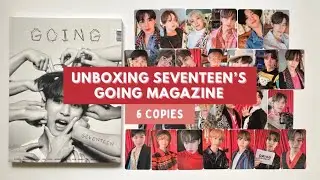 ✨ unboxing 6 copies of SEVENTEEN&rsquo;s going magazine✨