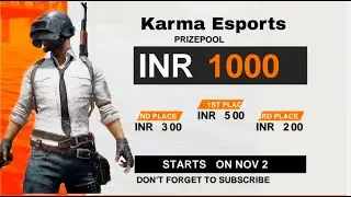 Karma Esports KGE Tournament Cup Season 2 | 1k Prize Pool | Free Entry | Karma Esports