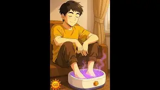 Bare Feet Paraffin Wax Spa | Relaxing Lavender Foot Care 2 #Shorts #barefootlifestyle #waxmelts #spa