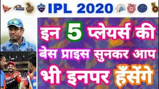 IPL 2020 - List Of 5 Players with Very High Base Price Ahead Of IPL Auction | MY Cricket Production