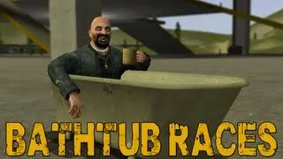 Racing in Bathtubs (Garry's Mod: Sled Build)